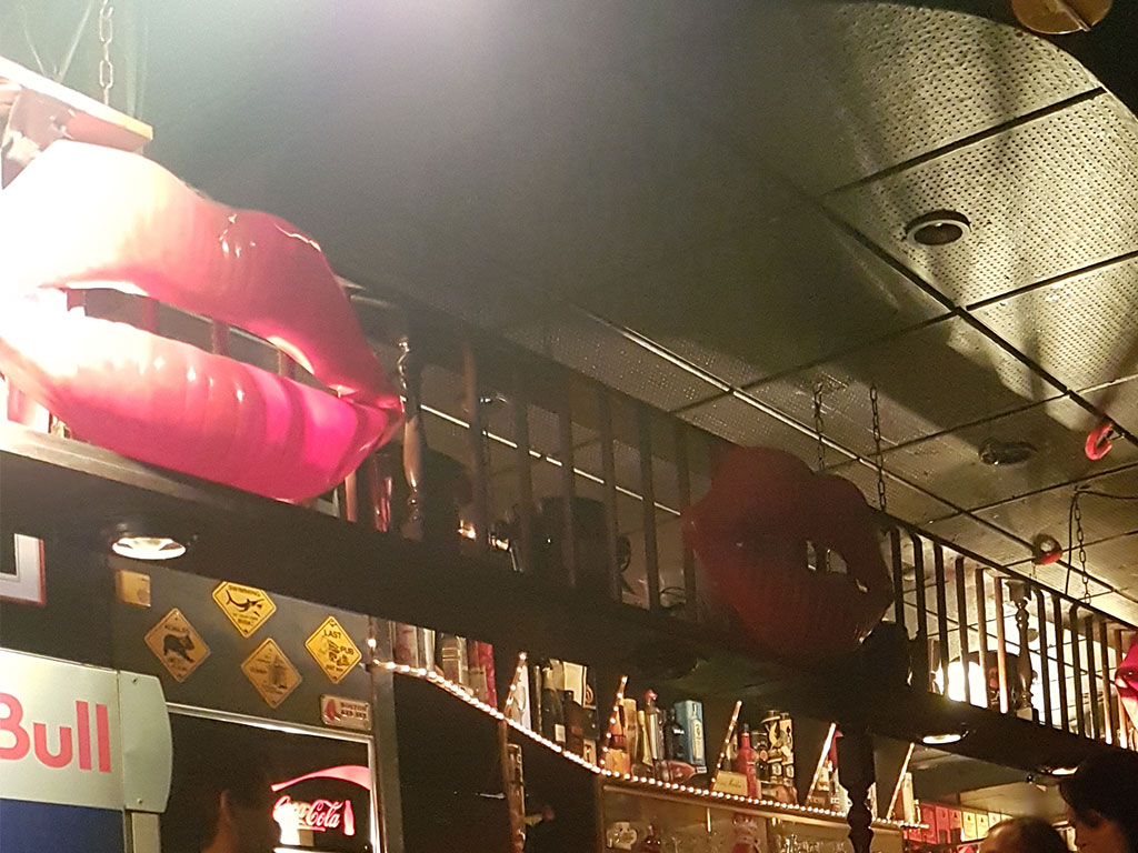 Wahrzeichen des Erdbeermund: die roten Lippen